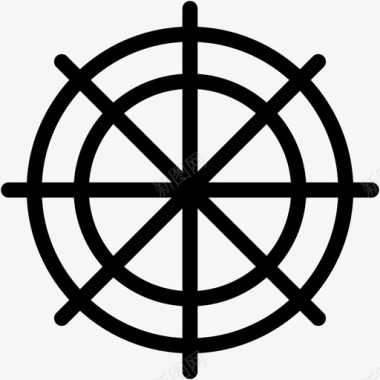 方向盘船舵航海图标图标