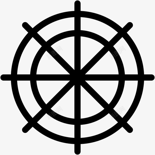 方向盘船舵航海图标svg_新图网 https://ixintu.com 方向盘 航海 船舵