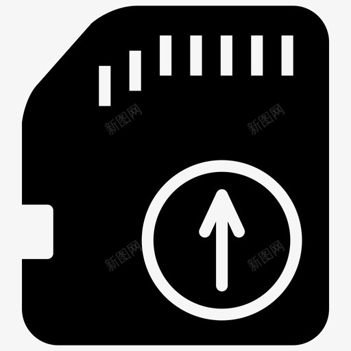 sd卡箭头朝上存储技术图标svg_新图网 https://ixintu.com sd卡箭头朝上 存储 技术 混合2