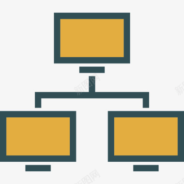 网络技术线颜色图标图标