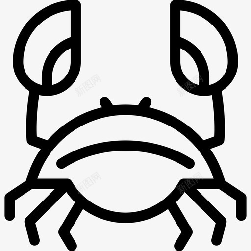 螃蟹食物5直系图标svg_新图网 https://ixintu.com 直系 螃蟹 食物5