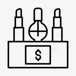 化妆品零售化妆品精品店零售图标高清图片