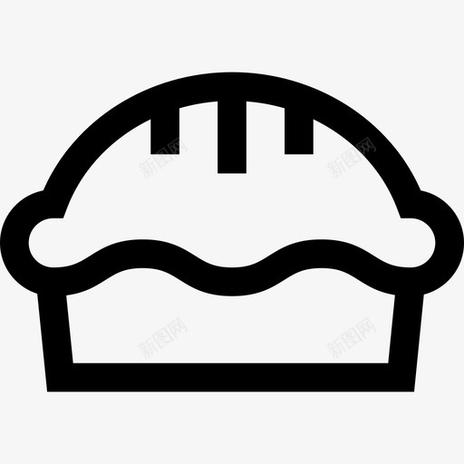 馅饼食品和餐厅收藏直系图标svg_新图网 https://ixintu.com 直系 食品和餐厅收藏 馅饼