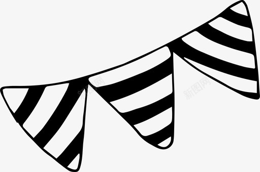 旗帜节日节日装饰图标图标