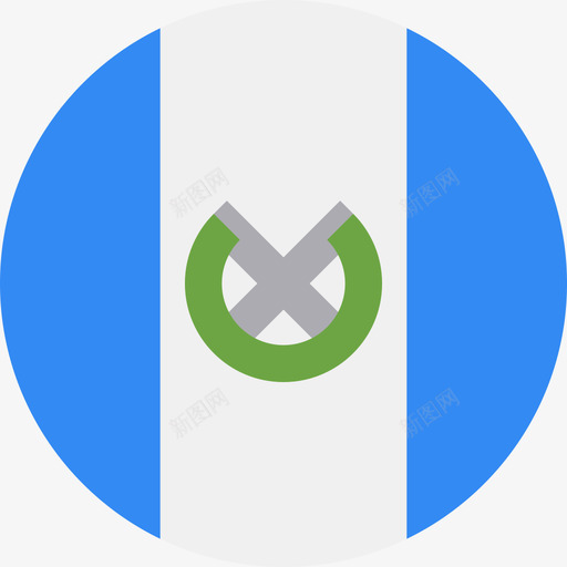 危地马拉国旗圆形图标svg_新图网 https://ixintu.com 危地马拉 国旗 圆形