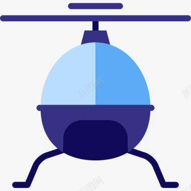 直升机运输7扁平图标图标