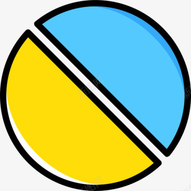 饼图搜索引擎优化和分析2黄色图标图标