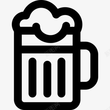 品脱啤酒啤酒节5直系图标图标