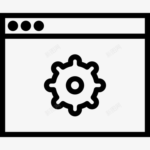 浏览器技术和设备集线性图标svg_新图网 https://ixintu.com 技术和设备集 浏览器 线性