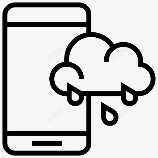 天气预报气候云图标svg_新图网 https://ixintu.com 云 天气 天气预报 手机 智能手机 气候