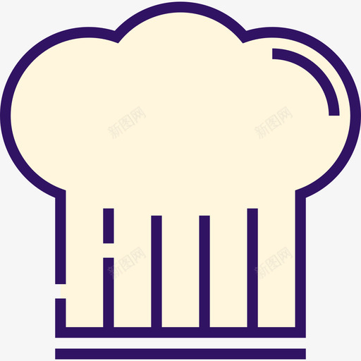 厨师帽厨房6线性颜色图标svg_新图网 https://ixintu.com 厨师帽 厨房6 线性颜色