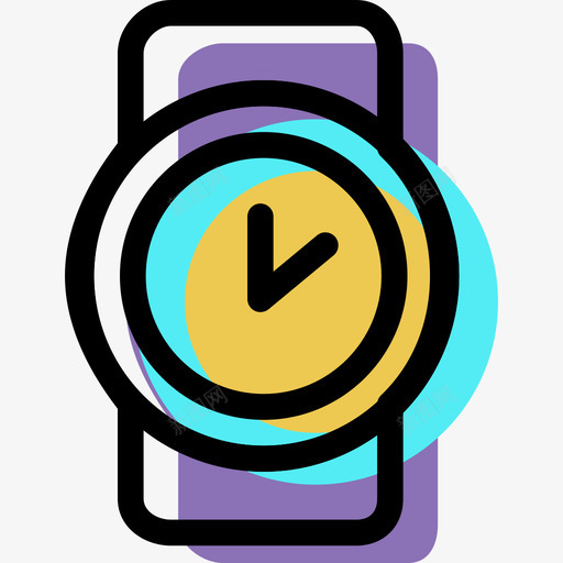 手表时间资产颜色图标svg_新图网 https://ixintu.com 手表 时间资产 颜色