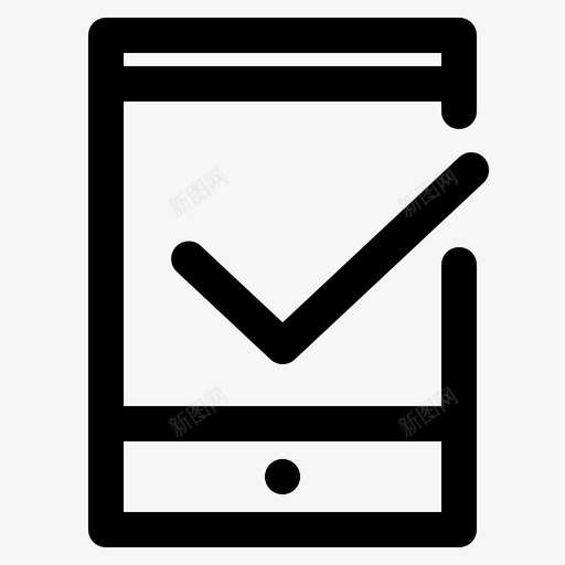 android手机批准确认图标svg_新图网 https://ixintu.com android手机 同意 批准 数据批准 智能手机 确认