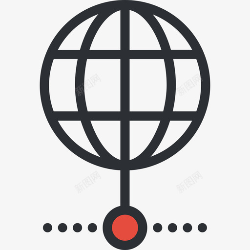 全球商务系列6红色图标svg_新图网 https://ixintu.com 全球 商务系列6 红色