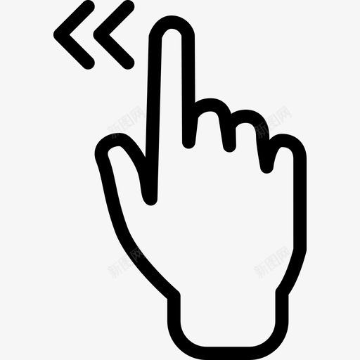指向上交互图标集线性svg_新图网 https://ixintu.com 交互图标集 指向上 线性