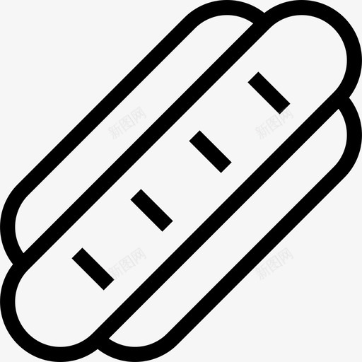 热狗烧烤系列直系图标svg_新图网 https://ixintu.com 烧烤系列 热狗 直系