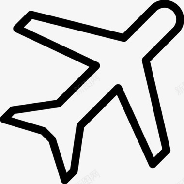 飞机旅行运输直达图标图标