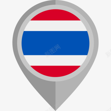泰国国旗圆形图标图标