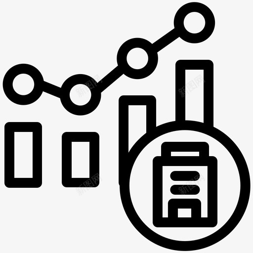 图表分析建筑图标svg_新图网 https://ixintu.com 公司 分析 图表 建筑