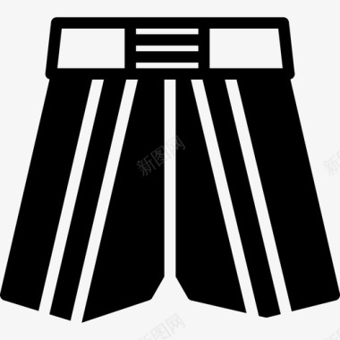 拳击短裤运动套装填充物图标图标