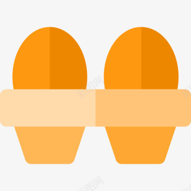 鸡蛋嘉德林扁平图标图标