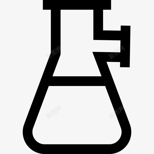 实验室装置线性烧瓶图标svg_新图网 https://ixintu.com 实验室装置线性烧瓶