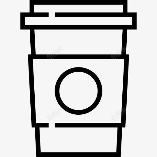 咖啡食物7直系图标svg_新图网 https://ixintu.com 咖啡 直系 食物7