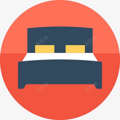 床酒店和服务循环图标svg_新图网 https://ixintu.com 床 循环 酒店和服务