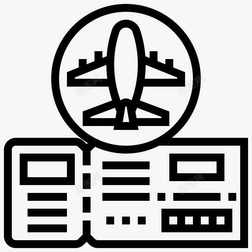 机票飞机预订图标svg_新图网 https://ixintu.com 健康检查热线 打架 机票 预订 飞机