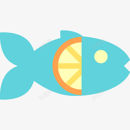 鱼食物和餐厅元素扁平图标svg_新图网 https://ixintu.com 扁平 食物和餐厅元素 鱼