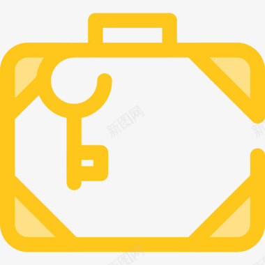 储物柜机场6号黄色图标图标