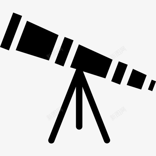望远镜教育资产填充图标svg_新图网 https://ixintu.com 填充 教育资产 望远镜
