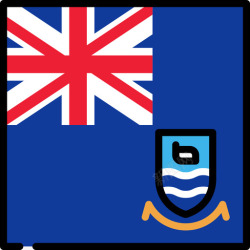 福克兰福克兰群岛旗帜收藏3广场图标高清图片