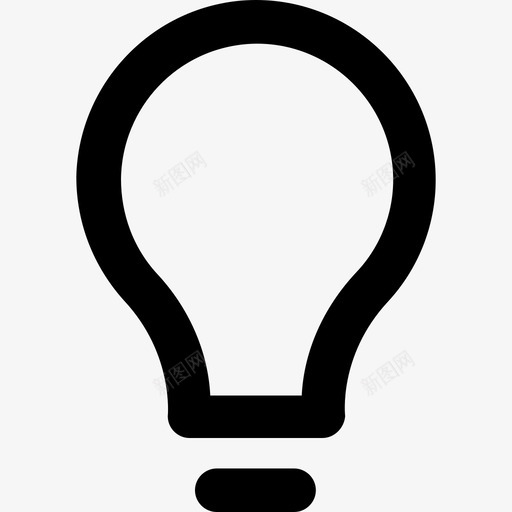 灯泡和开发元素大胆的圆形图标svg_新图网 https://ixintu.com 大胆的圆形 灯泡 设计和开发元素
