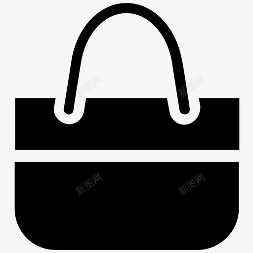 钱包名牌包购物袋图标svg_新图网 https://ixintu.com 名牌包 肩扛 购物和商业字形矢量图标 购物袋 钱包