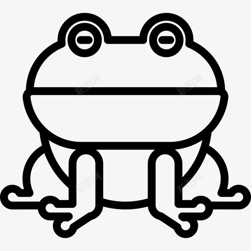 青蛙动物5直系图标svg_新图网 https://ixintu.com 动物5 直系 青蛙