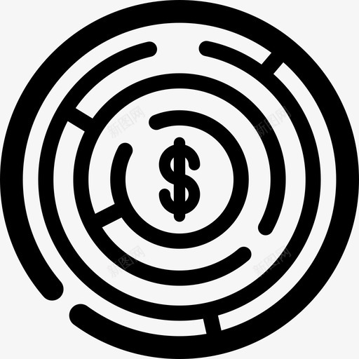 迷宫商业银行和金融元素图标svg_新图网 https://ixintu.com 商业 迷宫 银行和金融元素
