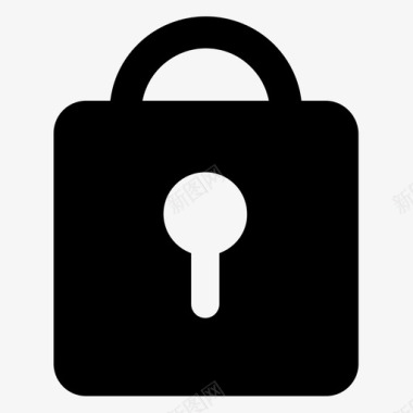 锁钥匙储物柜图标图标