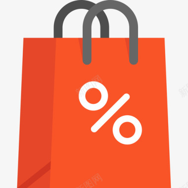 购物袋商业元素3扁平图标图标