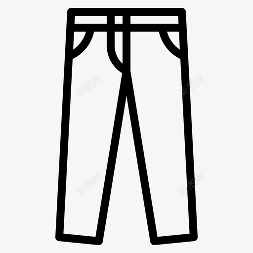 裤子衣服牛仔裤图标svg_新图网 https://ixintu.com 牛仔裤 衣服 裤子 购物001