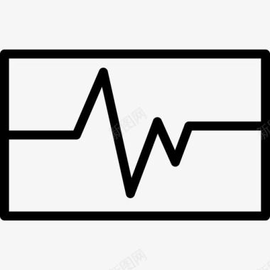 心电图医学12线性图标图标