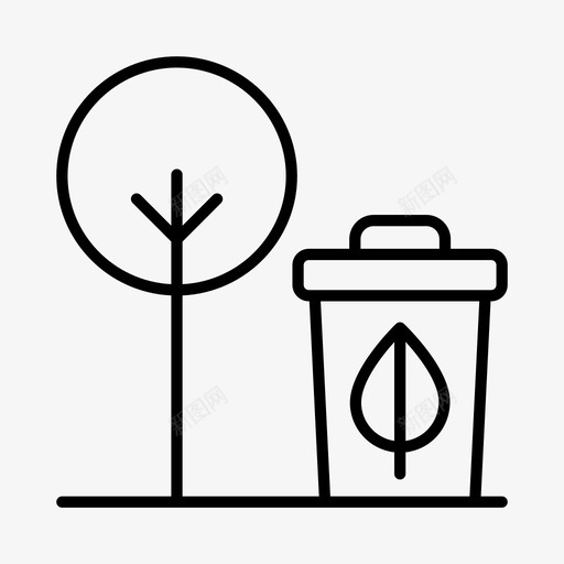 生态环境绿色能源图标svg_新图网 https://ixintu.com 可持续性 循环利用 环境 生态 绿色能源