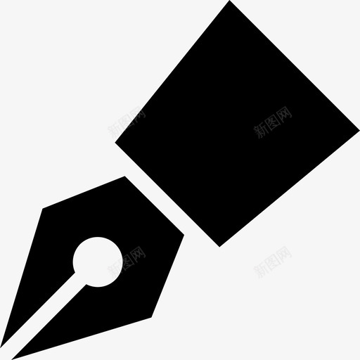 自来水笔教育资产填充图标svg_新图网 https://ixintu.com 填充 教育资产 自来水笔