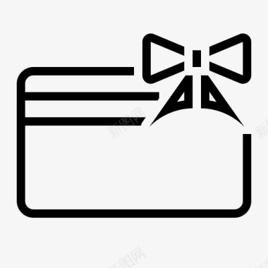 免费信用卡礼品磁条图标图标