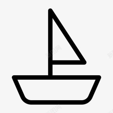 船帆帆船图标图标