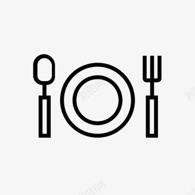 吃餐馆工具图标图标