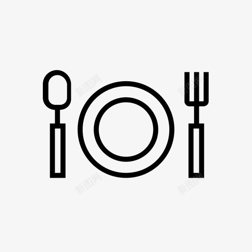 吃餐馆工具图标svg_新图网 https://ixintu.com 吃 工具 旅行和交通 餐馆