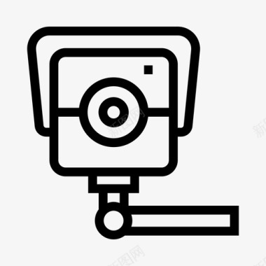 保安摄像机闭路电视保护图标图标