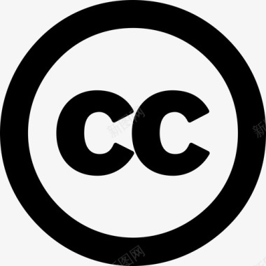 CreativeCommons徽标2扁平图标图标