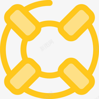 救生员旅行19号黄色图标图标